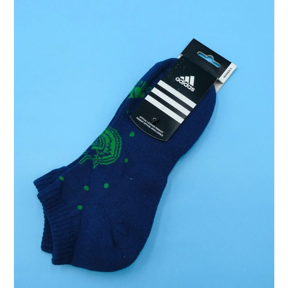 Vancouver Canucks Ankle Socks Womens One Size Adidas Blue Hockey NHL Mid Y2K New
